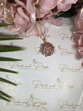 Rose Quartz Cluster Pendant