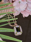 Square Peridot Pendant