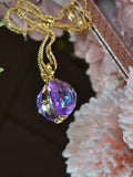 Gold Amethyst Pendant