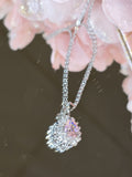 Silver Pink Topaz Pendant