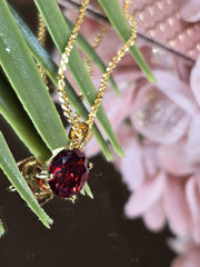 Garnet Drop Pendant