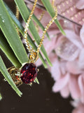 Garnet Drop Pendant