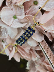 Blue Sapphire Cluster Pendant