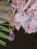 Purple Drop Pendant