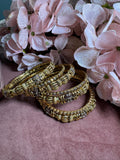 Antique Gold style set of 7 bangles