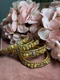 Antique Gold style set of 7 bangles