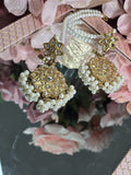 Golden Ivory Drop Earrings