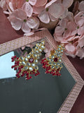 Ruby Gemstone Elegance Earrings