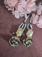 Emerald Snowfall Charm Earrings