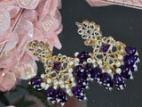 Purple Snowfall Earrings