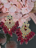 Red Royale Sparkle Earrings