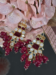 Ruby Radiance Charm Earrings