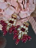 Ruby Radiance Charm Earrings