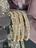 Contemporary Gold Rush Bangles Set of 4