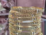 Contemporary Gold Rush Bangles Set of 4