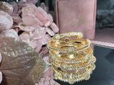 Golden Halo Bangles Set of 4