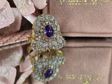 Royal Amethyst Halo Ring