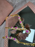 Pink Topaz Necklace Set