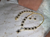 Black Colour Necklace Set