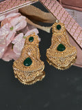 Golden Emerald Delight Earrings