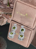 Contempo Green Stone Earrings