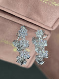 Floral Zircon Earrings