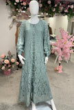 Sage Chantilly Dress