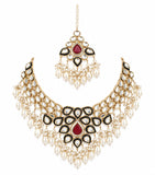 Ruby Noir Kundan Set