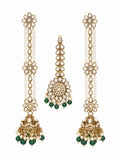 Zarina Emerald Jhumka Set