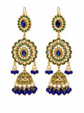 Sapphire Zimal Jhumkas