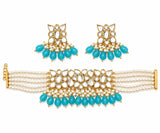 Turquoise Meher Choker Set