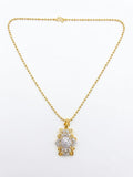 White and Gold Pendant