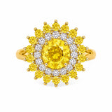 Golden Sunburst Ring