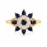 Blue Petal Ring