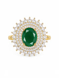 Emerald Crown Ring