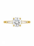 Aurora Tapered Solitaire Ring