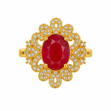 Ruby Blossom Ring