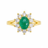 Emerald Blossom Ring