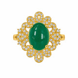 Emerald luxe ring