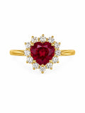Ruby Heart Ring