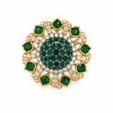Royal Emerald Bloom Ring