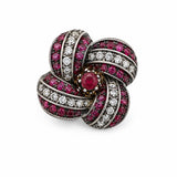 Crimson Royale Knot Ring