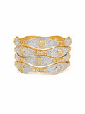 White and Gold Bangles
