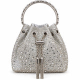 Silver Crystal clutch