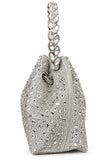 Silver Crystal clutch