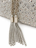 Silver Crystal clutch
