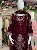 Velvet festive 4 piece outfit - 4 (pcs)