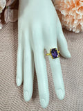 Amethyst Rectangle Ring