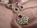 Regal Ruby Pendant set