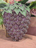 Grape Swarovski Clutch